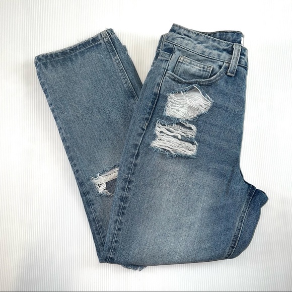 Vervet Women's High Rise Distressed Straight Denim Jeans. Sz 26 - Picture 15 of 15